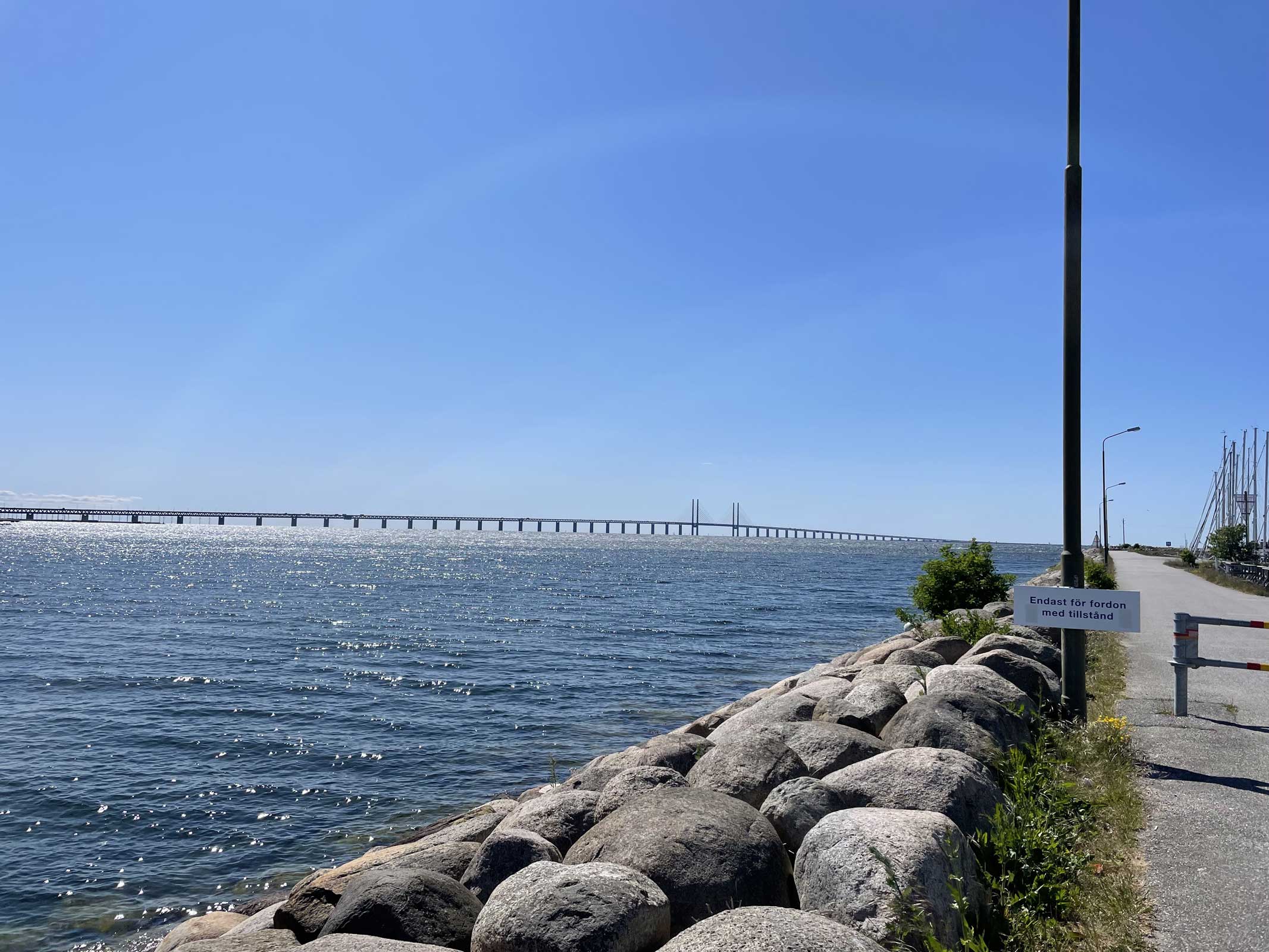 Öresundbrücke bei Malmö über die Ostsee – Reise mit Hund nach Schweden
